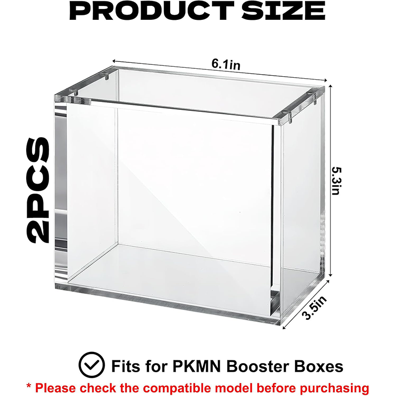 TCGブースターボックスおよびTCGカードシリーズに対応したアクリル製